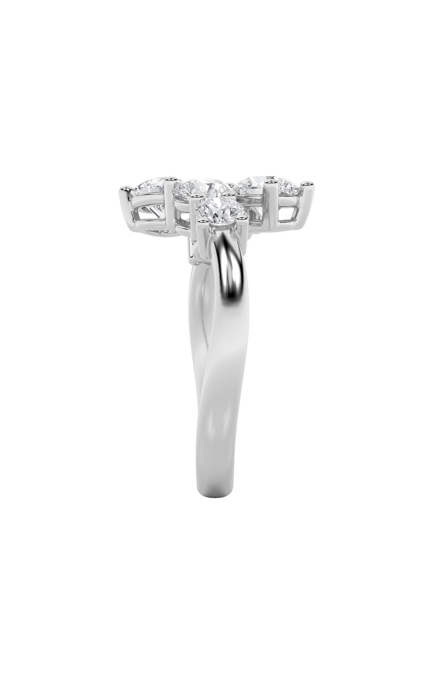 2Cttw Round Shaped Lab Grown Diamond (F/VS) Three Stone Ring in 14K Gold