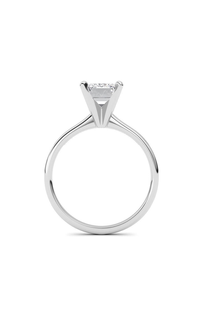 2Cttw Emerald Shaped Lab Grown Diamond Classic Solitaire Ring in 14K Gold (F/VS)