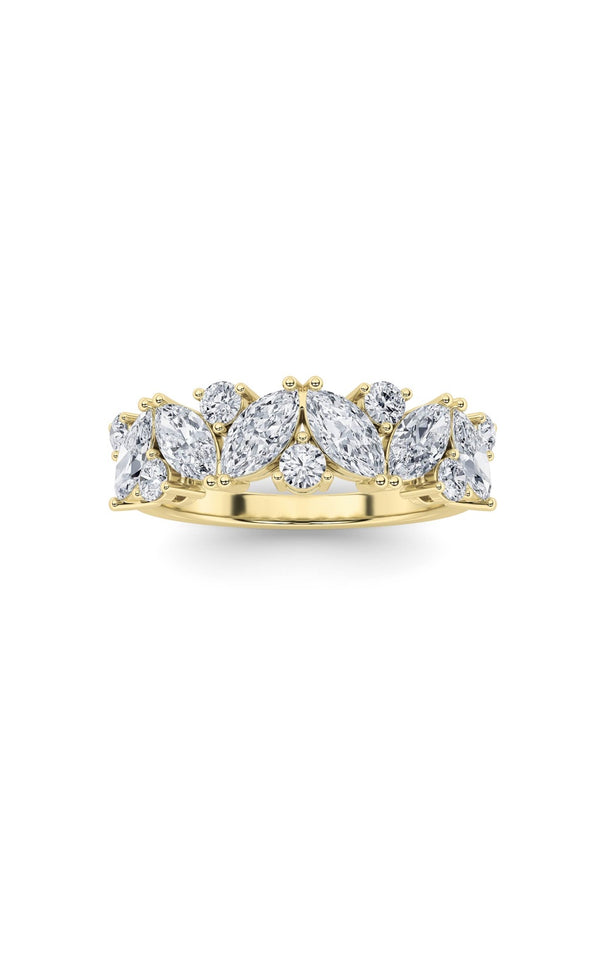 1.5Cttw Marquise Shaped Lab Grown Diamond (G/VS) Ring in 14K Gold