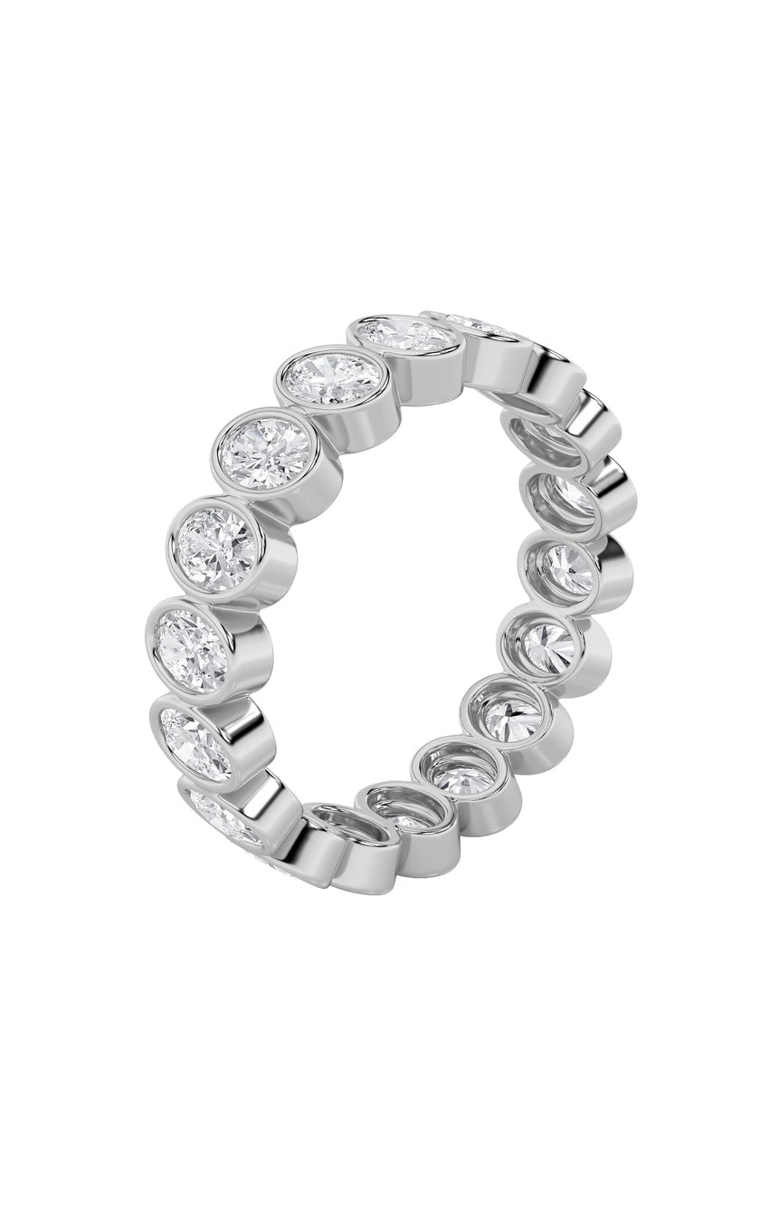 2.75Cttw Round Shaped Lab Grown Diamond (F/VS) Eternity Band Ring in 14K Gold