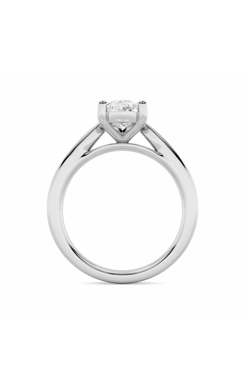 2Cttw Pear Shaped Lab Grown Diamond (F/VS) Classic Shank Solitaire Engagement Ring in 14K Gold