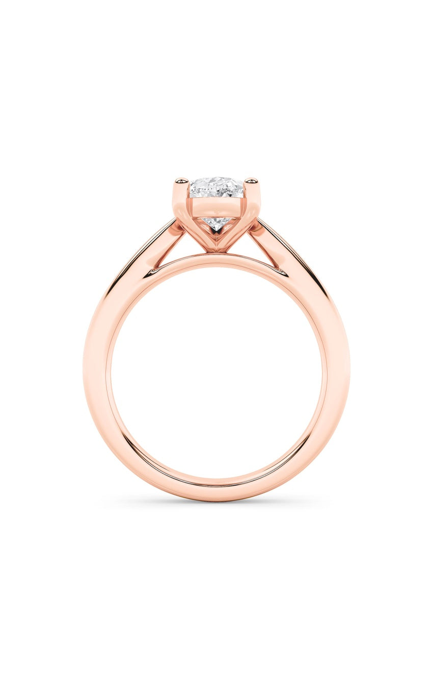 2Cttw Pear Shaped Lab Grown Diamond (F/VS) Classic Shank Solitaire Engagement Ring in 14K Gold