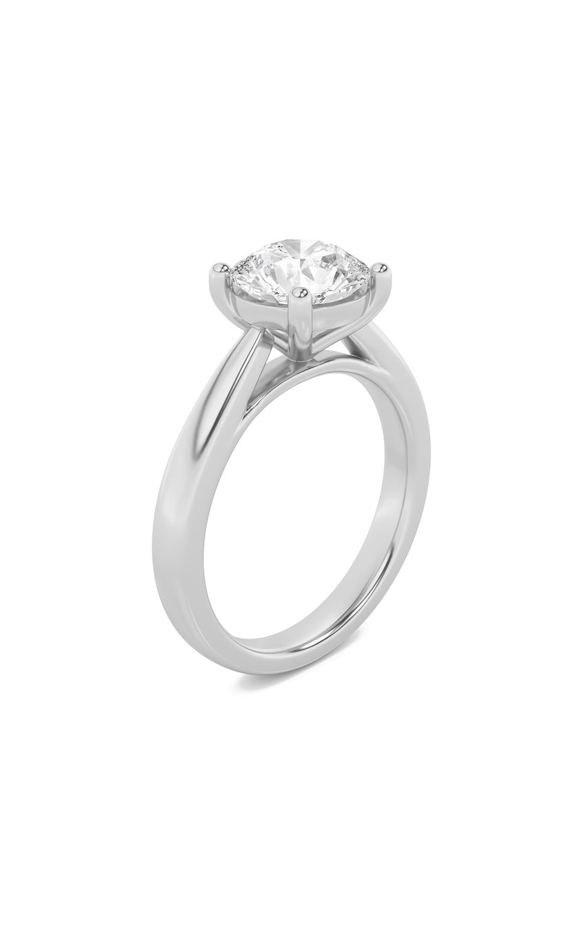 1Cttw Round Shaped Lab Grown Diamond (F/VS) Insert Jacket Ring in 14K Gold