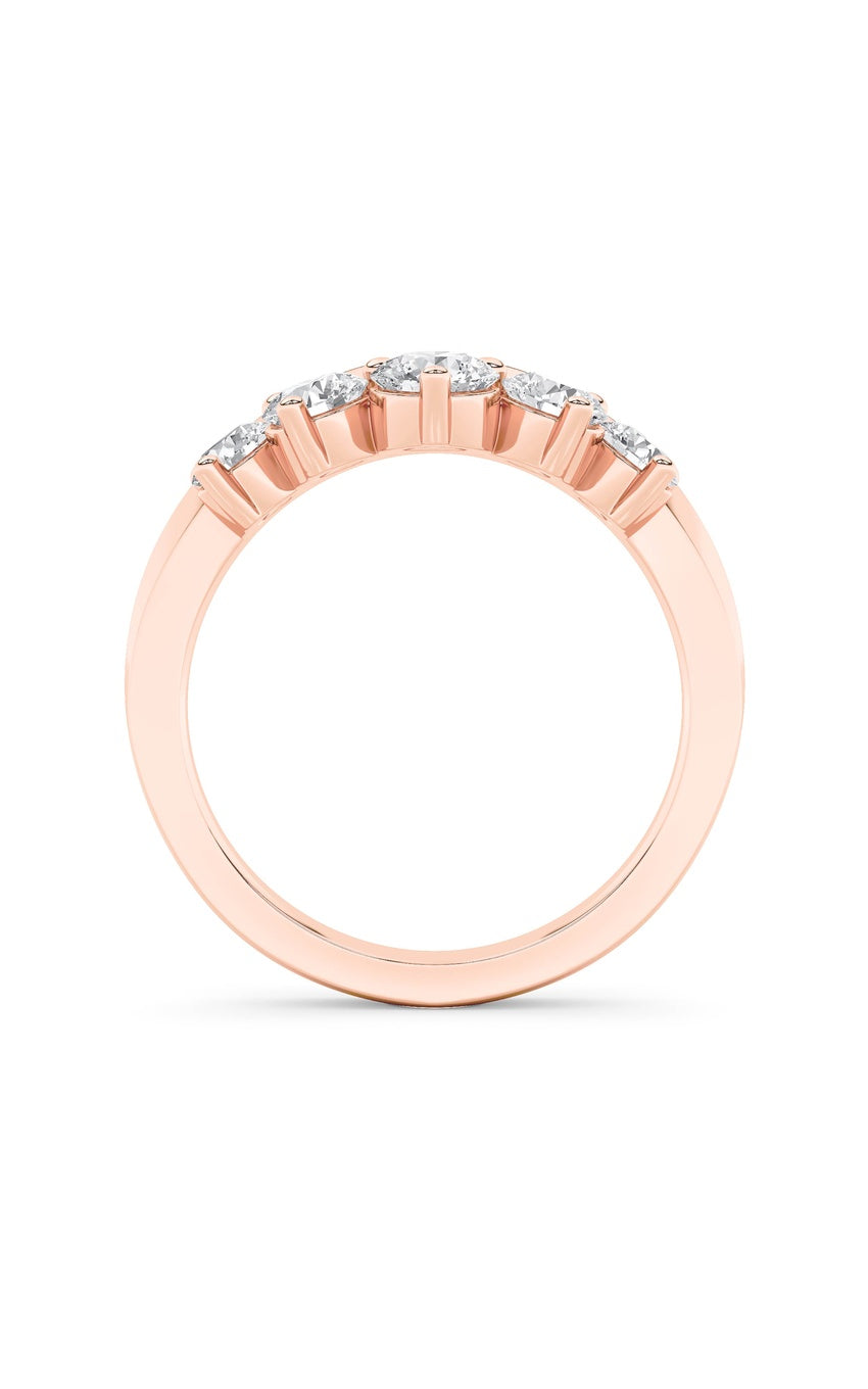 1Cttw Round Shaped Lab Grown Diamond (F/VS) Fancy Contour Ring in 14K Gold
