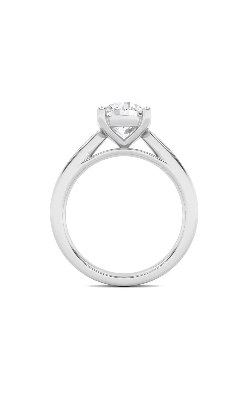 1Cttw Round Shaped Lab Grown Diamond (F/VS) Insert Jacket Ring in 14K Gold