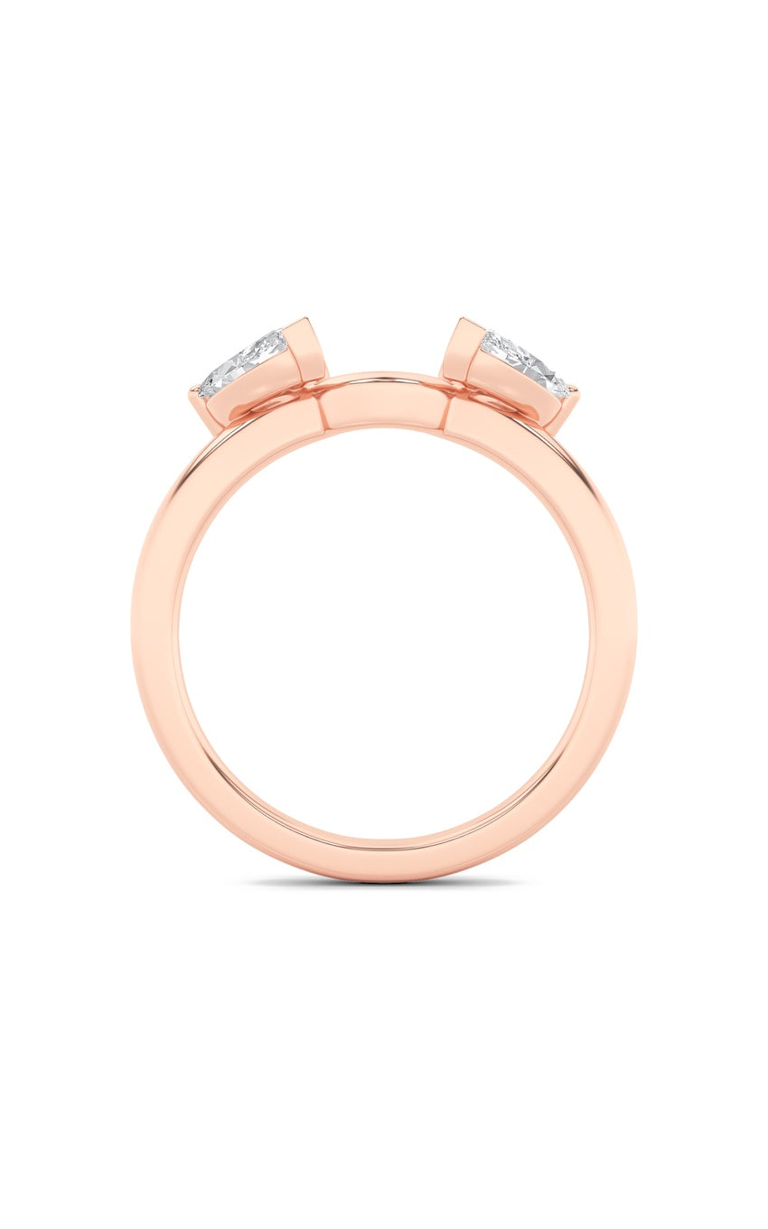 1Cttw Marquise Shaped Lab Grown Diamond (F/VS) Wrap Ring in 14K Gold
