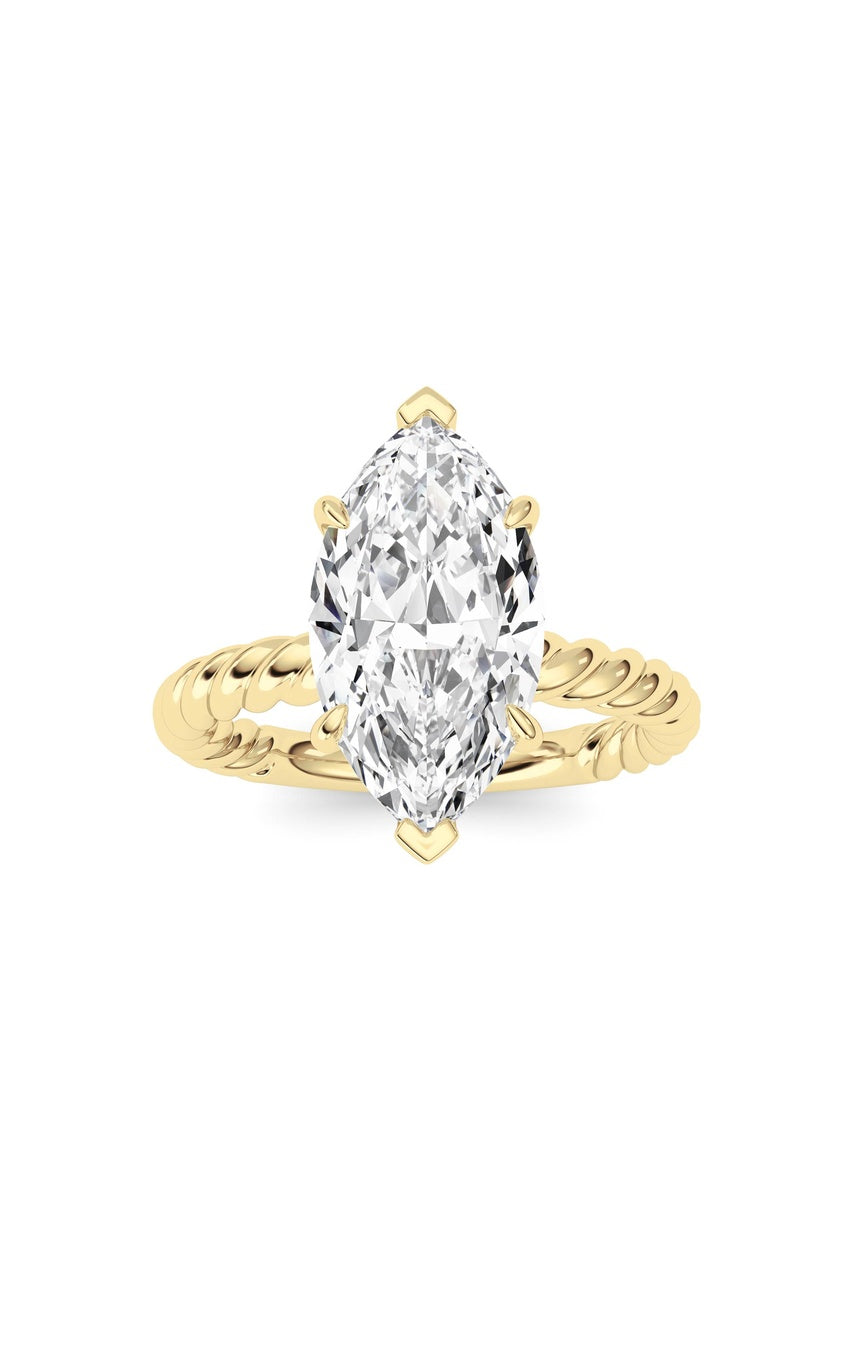 Marquise Lab Grown Diamond (F/VS ) Ring in 14K Gold