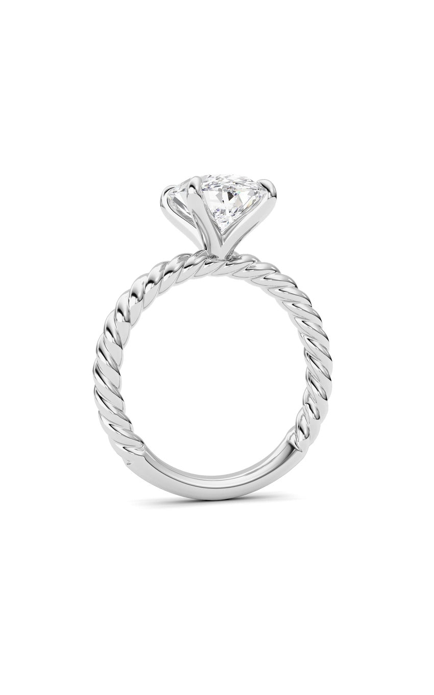 Oval Lab Grown Diamond (F/VS ) Ring in 14K Gold