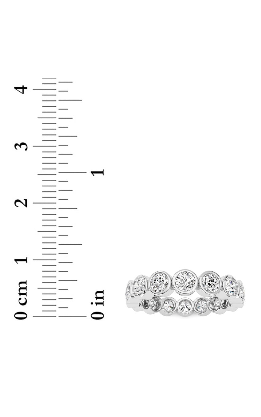 1.6Cttw Round Shaped Lab Grown Diamond (F/VS) Eternity Band Ring in 14K Gold