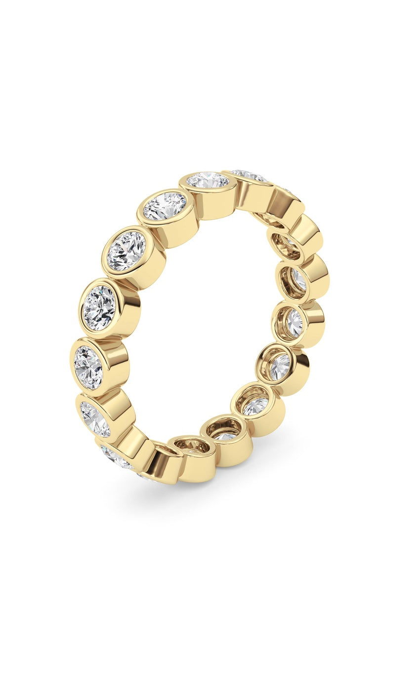 1.8Cttw Round Shaped Lab Grown Diamond (F/VS) Eternity Band Ring in 14K Gold