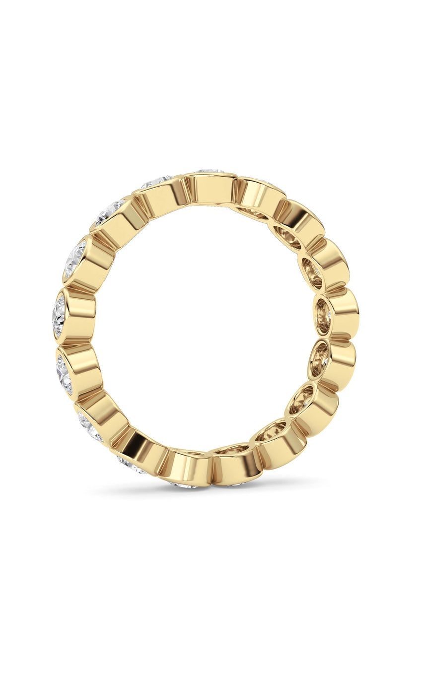 1.8Cttw Round Shaped Lab Grown Diamond (F/VS) Eternity Band Ring in 14K Gold