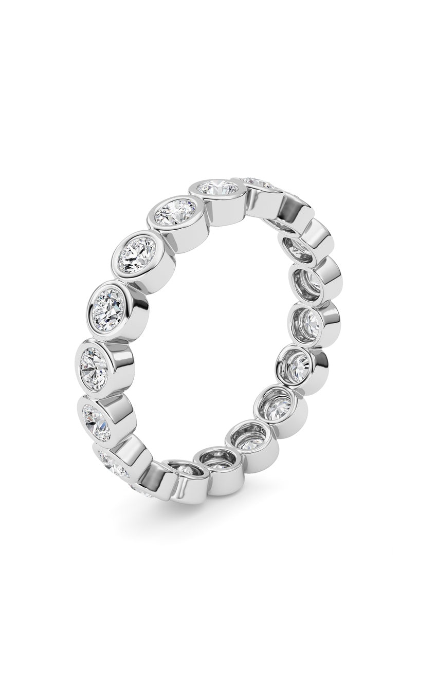 1.8Cttw Round Shaped Lab Grown Diamond (F/VS) Eternity Band Ring in 14K Gold