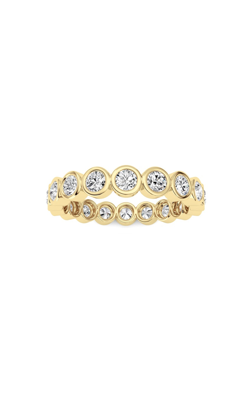 1.8Cttw Round Shaped Lab Grown Diamond (F/VS) Eternity Band Ring in 14K Gold