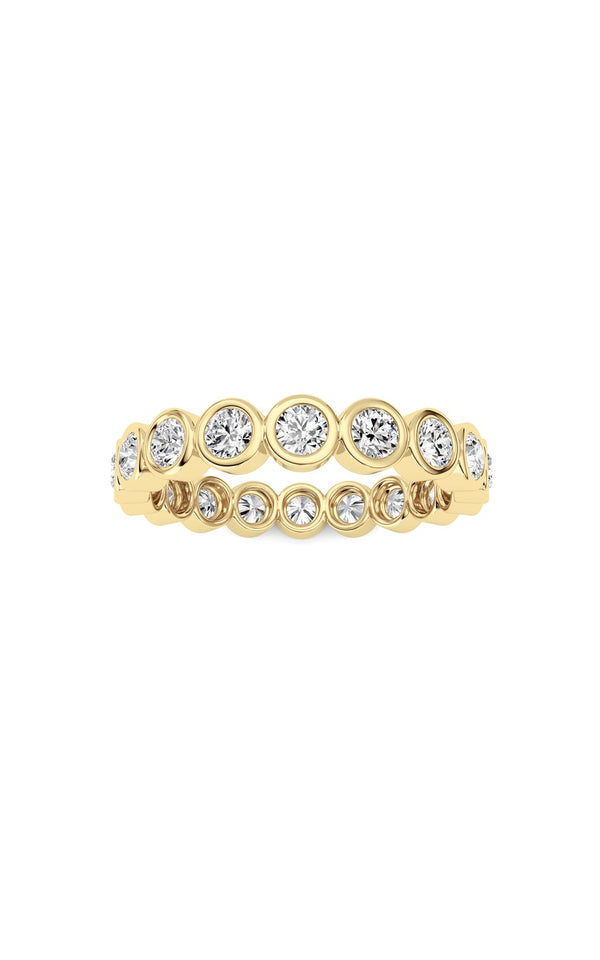 1.8Cttw Round Shaped Lab Grown Diamond (F/VS) Eternity Band Ring in 14K Gold