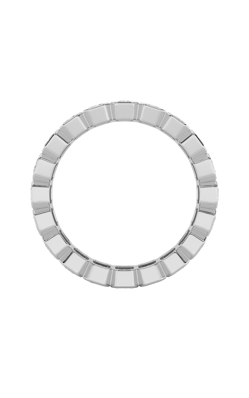 2.5Cttw Emerald Shaped Lab Grown Diamond (F/VS) Eternity Band Ring in 14K Gold