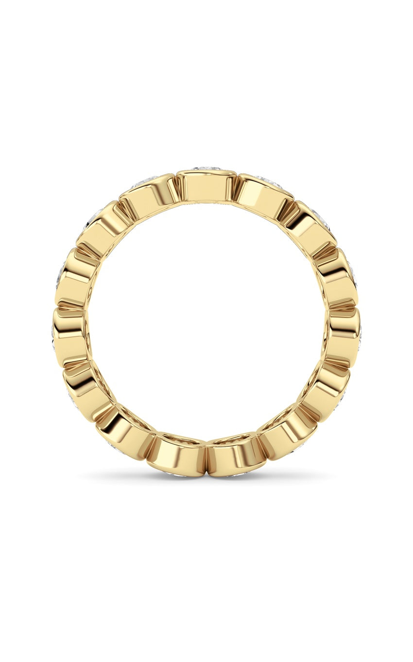 1.8Cttw Round Shaped Lab Grown Diamond (F/VS) Eternity Band Ring in 14K Gold