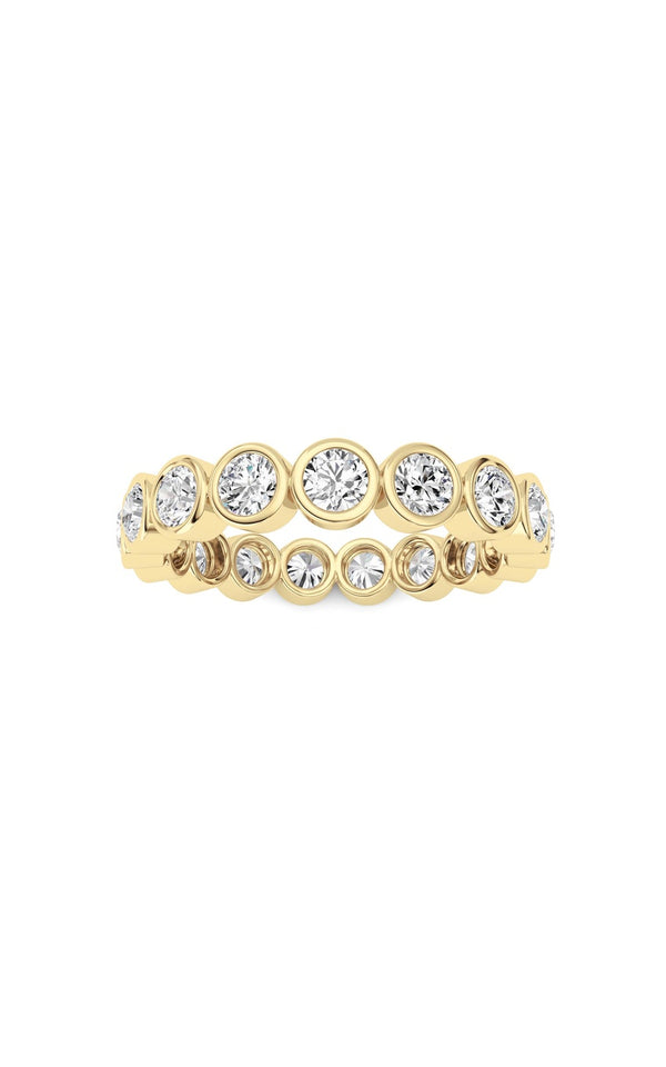 2.2Cttw Round Shaped Lab Grown Diamond (F/VS) Eternity Band Ring in 14K Gold