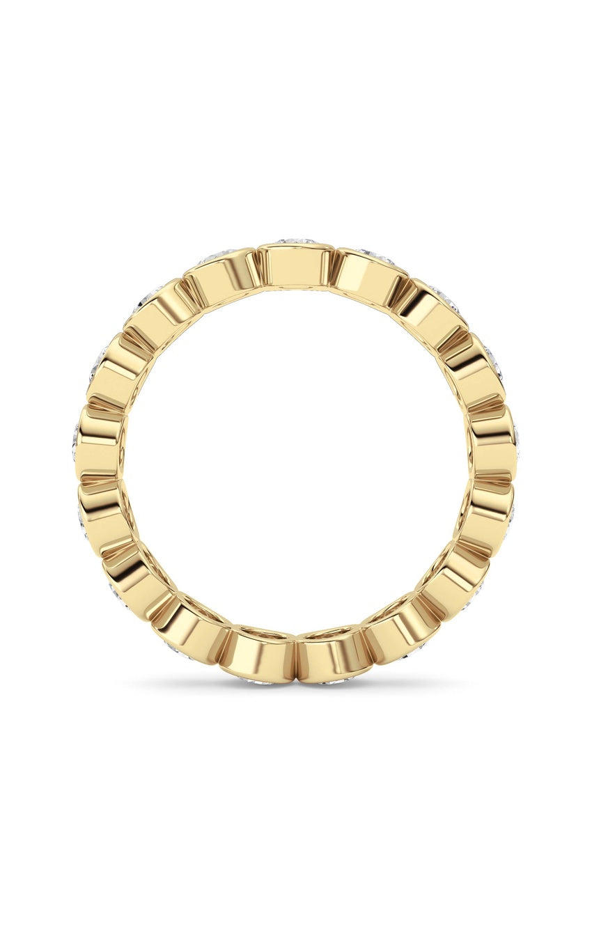 2.2Cttw Round Shaped Lab Grown Diamond (F/VS) Eternity Band Ring in 14K Gold
