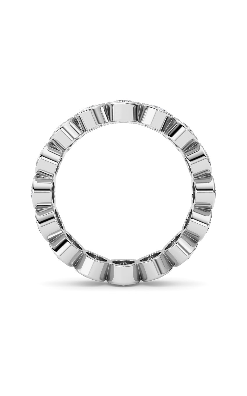 2.4Cttw Oval Shaped Lab Grown Diamond (F/VS) Eternity Band Ring in 14K Gold