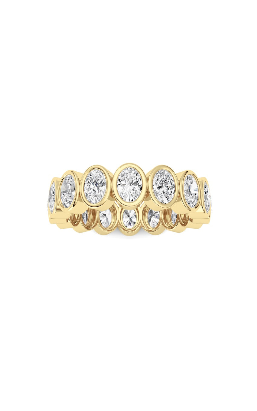 2.4Cttw Oval Shaped Lab Grown Diamond (F/VS) Eternity Band Ring in 14K Gold
