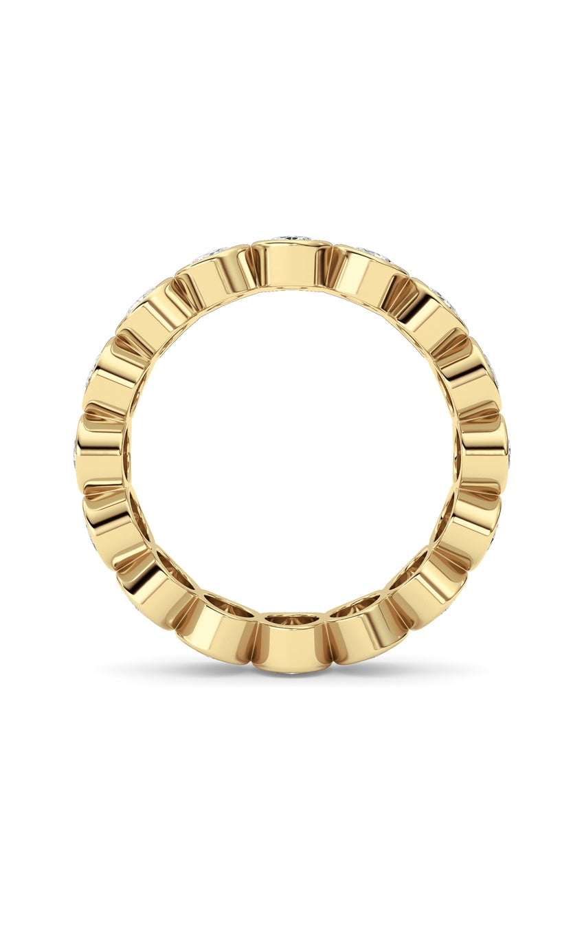 2.4Cttw Oval Shaped Lab Grown Diamond (F/VS) Eternity Band Ring in 14K Gold