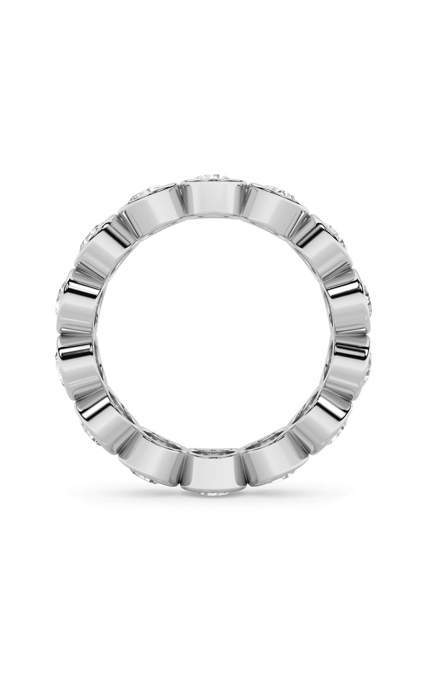 2.1Cttw Round Shaped Lab Grown Diamond (F/VS) Eternity Band Ring in 14K Gold