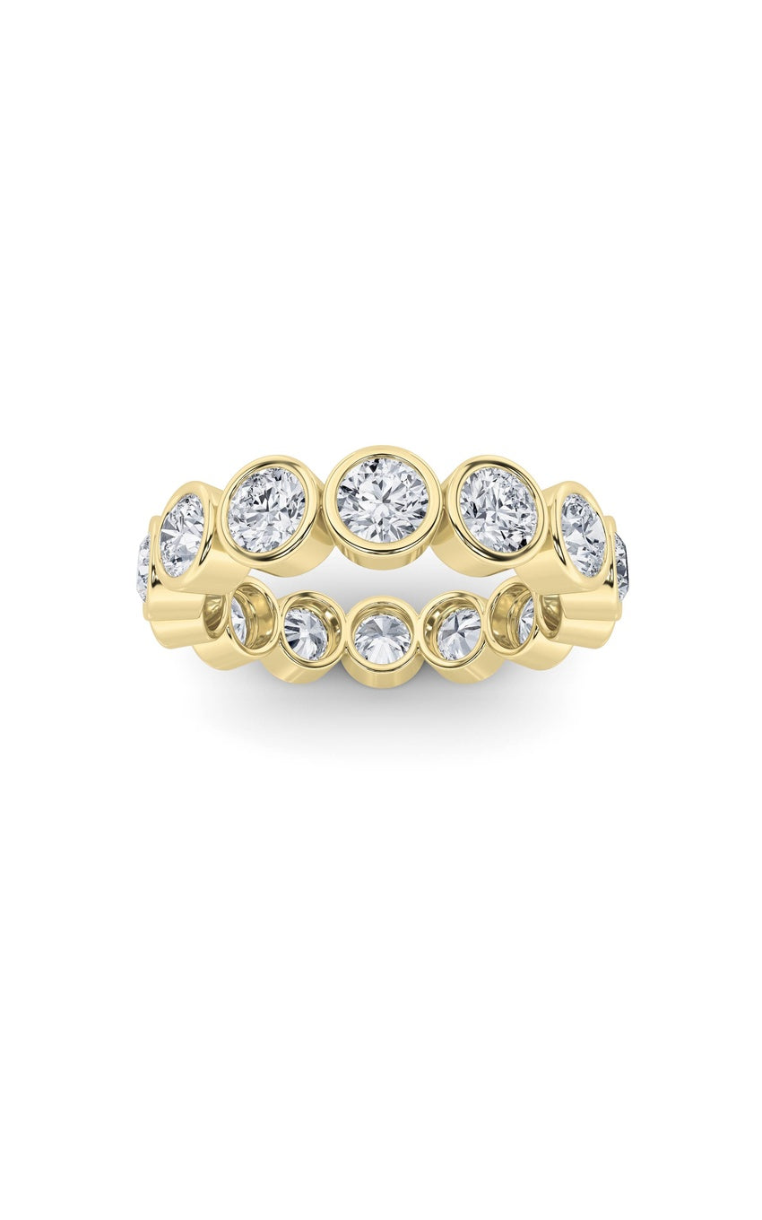 2.1Cttw Round Shaped Lab Grown Diamond (F/VS) Eternity Band Ring in 14K Gold