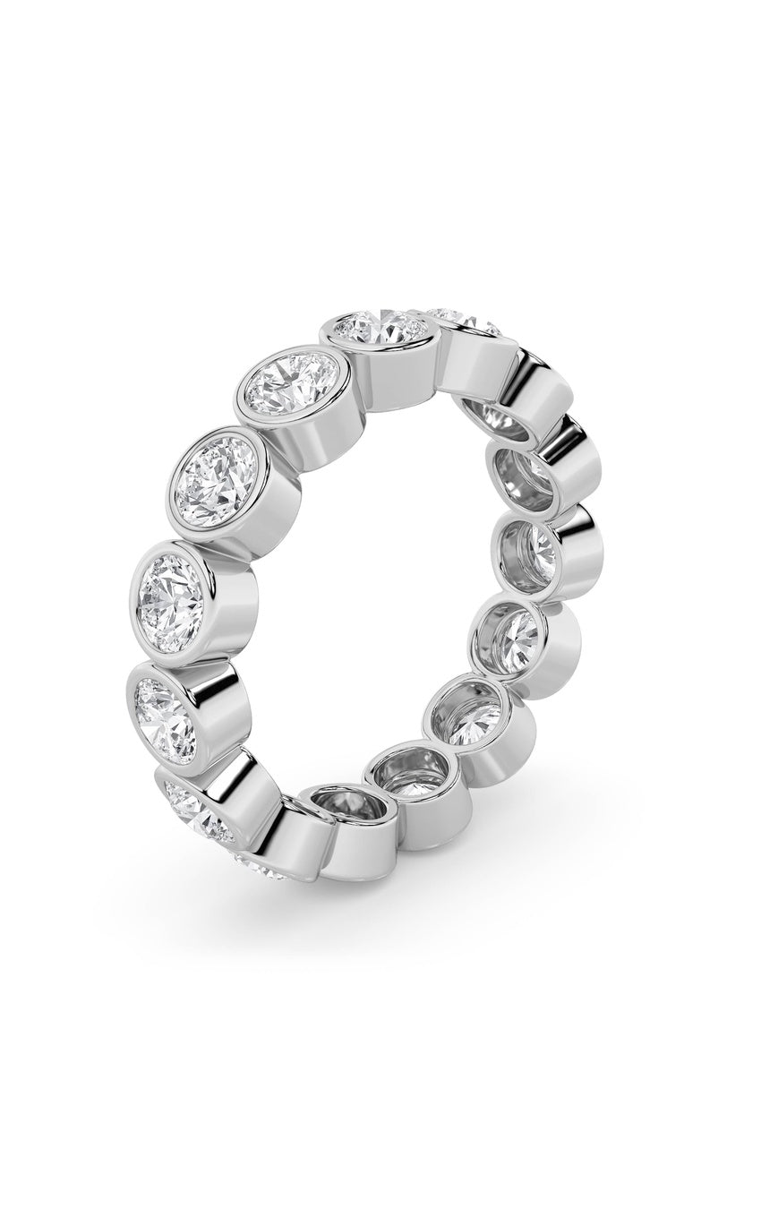 2.2Cttw Round Shaped Lab Grown Diamond (F/VS) Eternity Band Ring in 14K Gold