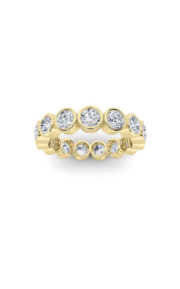 2.2Cttw Round Shaped Lab Grown Diamond (F/VS) Eternity Band Ring in 14K Gold