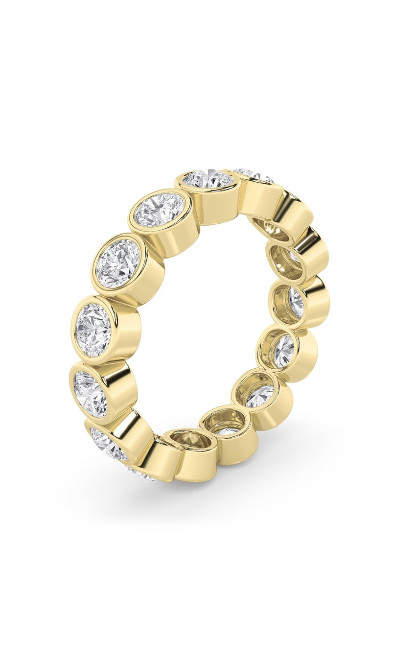 2.2Cttw Round Shaped Lab Grown Diamond (F/VS) Eternity Band Ring in 14K Gold