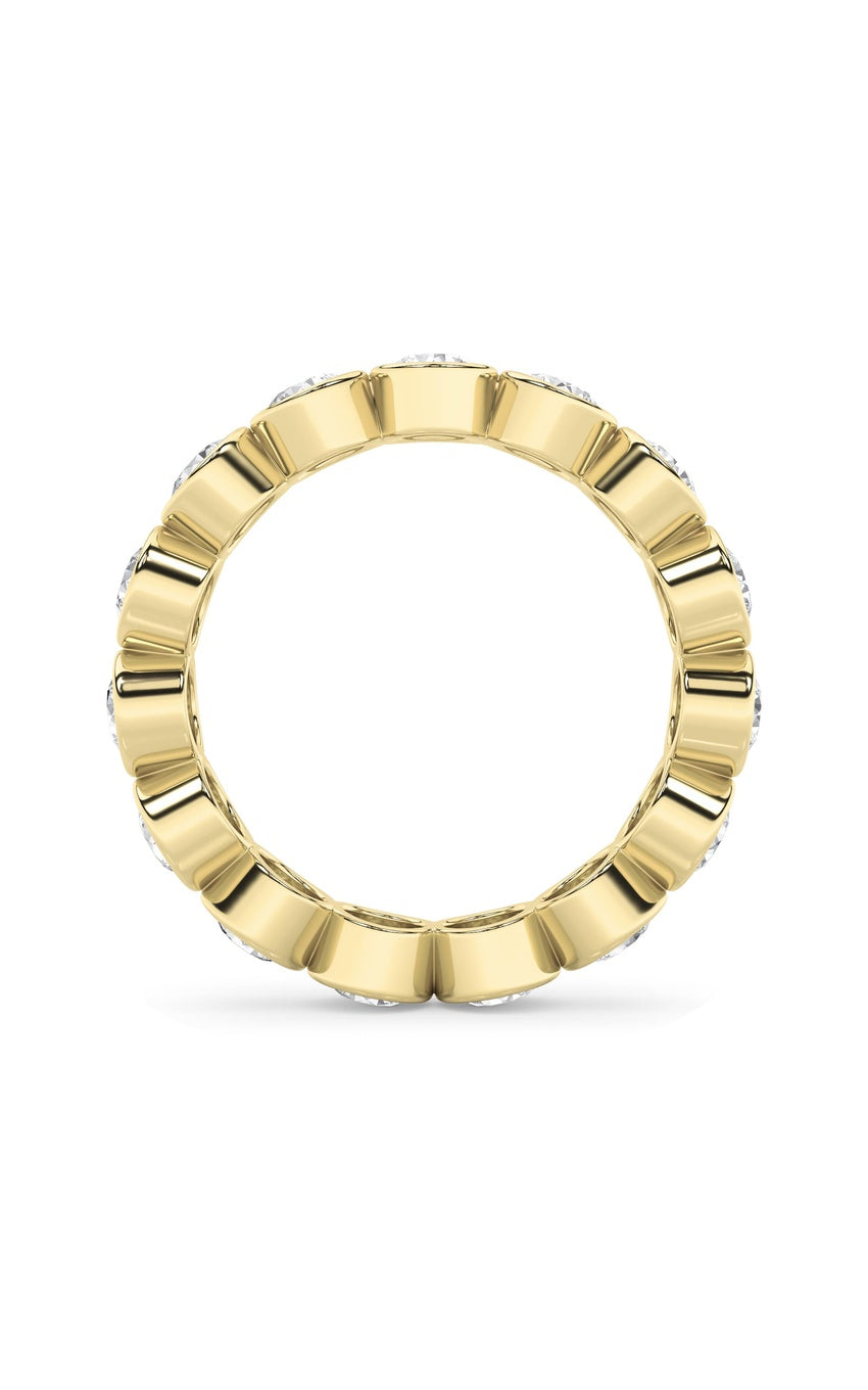 2.2Cttw Round Shaped Lab Grown Diamond (F/VS) Eternity Band Ring in 14K Gold