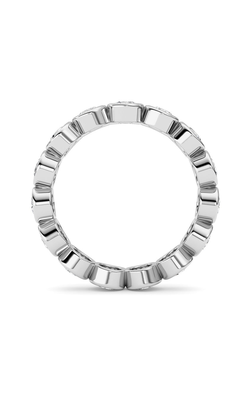 2.3Cttw Round Shaped Lab Grown Diamond (F/VS) Eternity Band Ring in 14K Gold