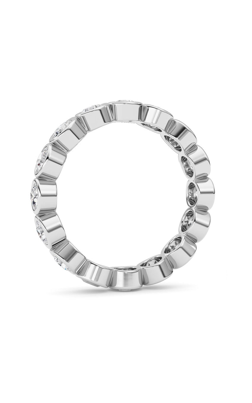 2.4Cttw Round Shaped Lab Grown Diamond (F/VS) Eternity Band Ring in 14K Gold