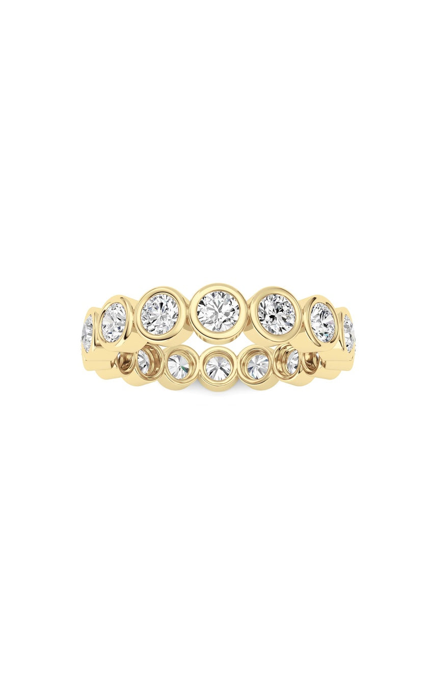 2.4Cttw Round Shaped Lab Grown Diamond (F/VS) Eternity Band Ring in 14K Gold