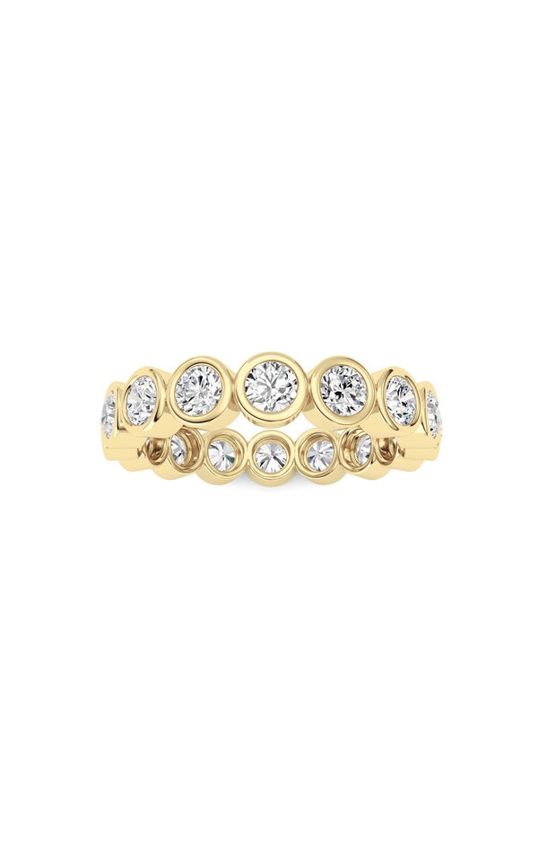 2.4Cttw Round Shaped Lab Grown Diamond (F/VS) Eternity Band Ring in 14K Gold