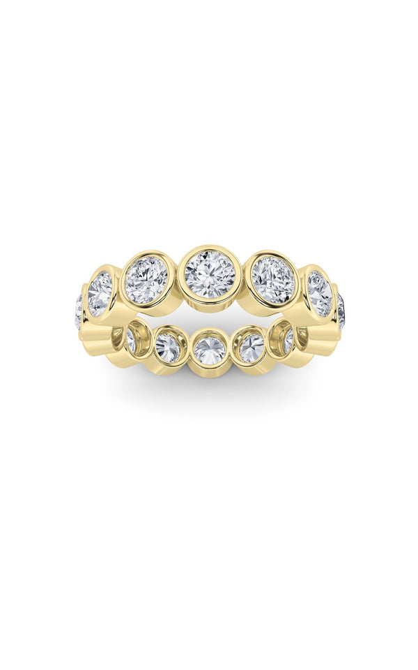2.5Cttw Round Shaped Lab Grown Diamond (F/VS) Eternity Band Ring in 14K Gold