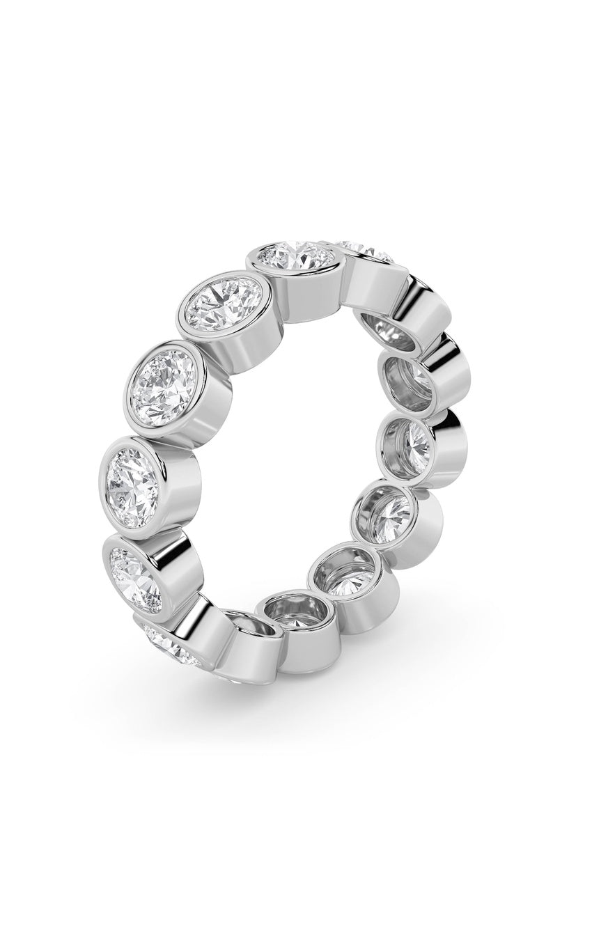 2.5Cttw Round Shaped Lab Grown Diamond (F/VS) Eternity Band Ring in 14K Gold