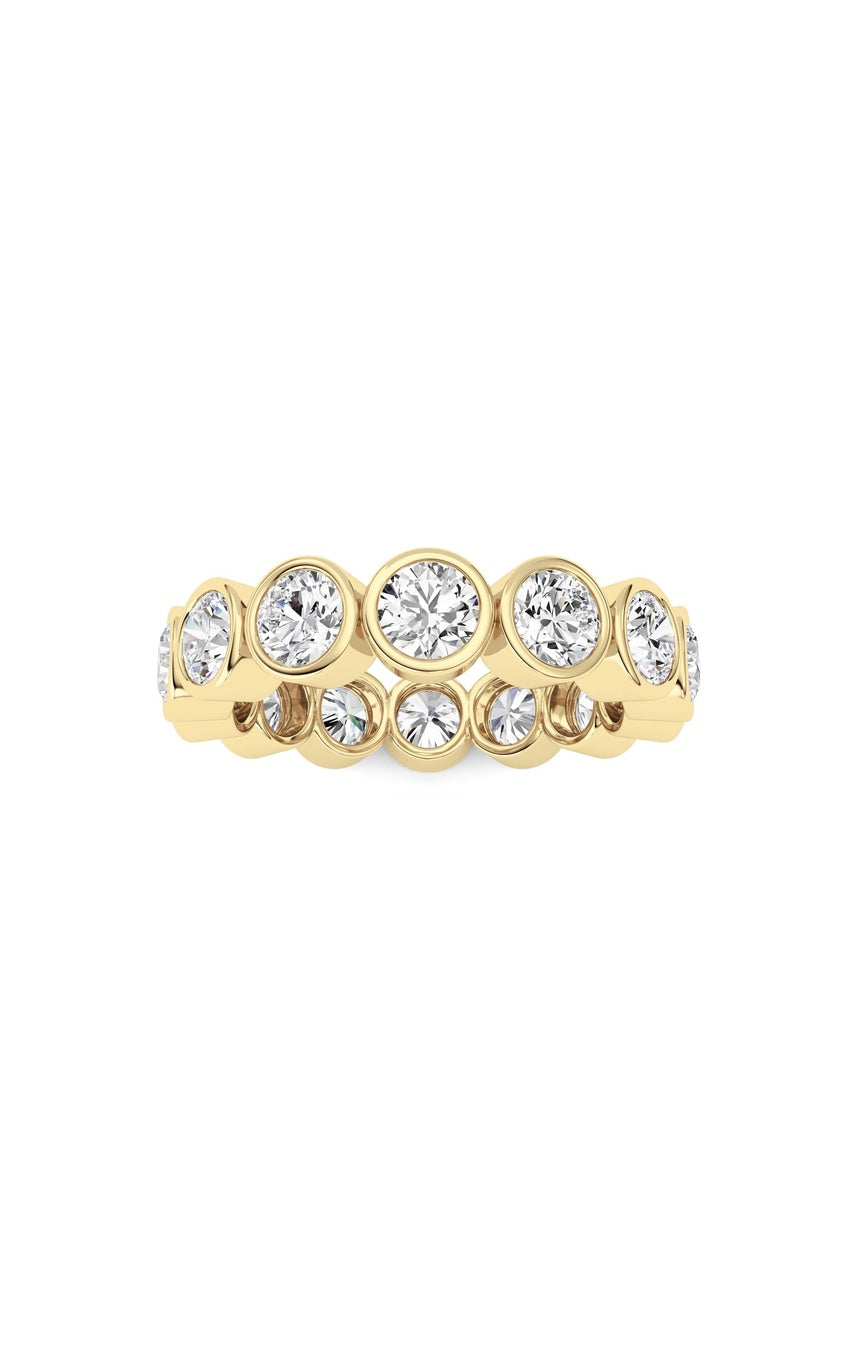 3.1Cttw Round Shaped Lab Grown Diamond (F/VS) Eternity Band Ring in 14K Gold