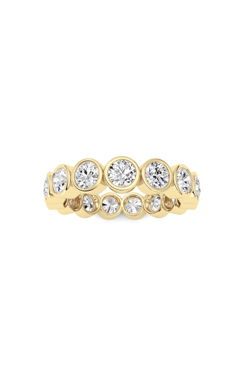 3.3Cttw Round Shaped Lab Grown Diamond (F/VS) Eternity Band Ring in 14K Gold
