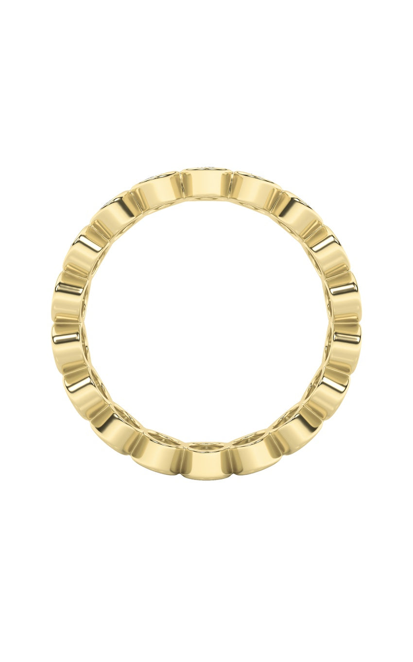 3.75Cttw Oval Shaped Lab Grown Diamond (F/VS) Eternity Band Ring in 14K Gold