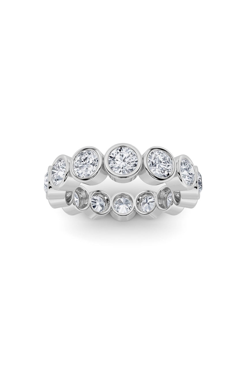 3.5Cttw Round Shaped Lab Grown Diamond (F/VS) Eternity Band Ring in 14K Gold