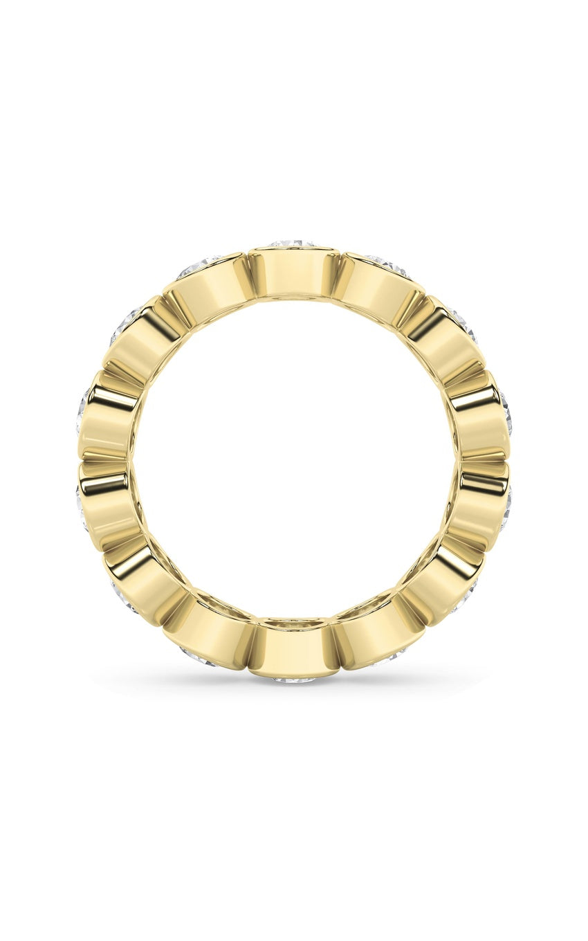 3.5Cttw Round Shaped Lab Grown Diamond (F/VS) Eternity Band Ring in 14K Gold
