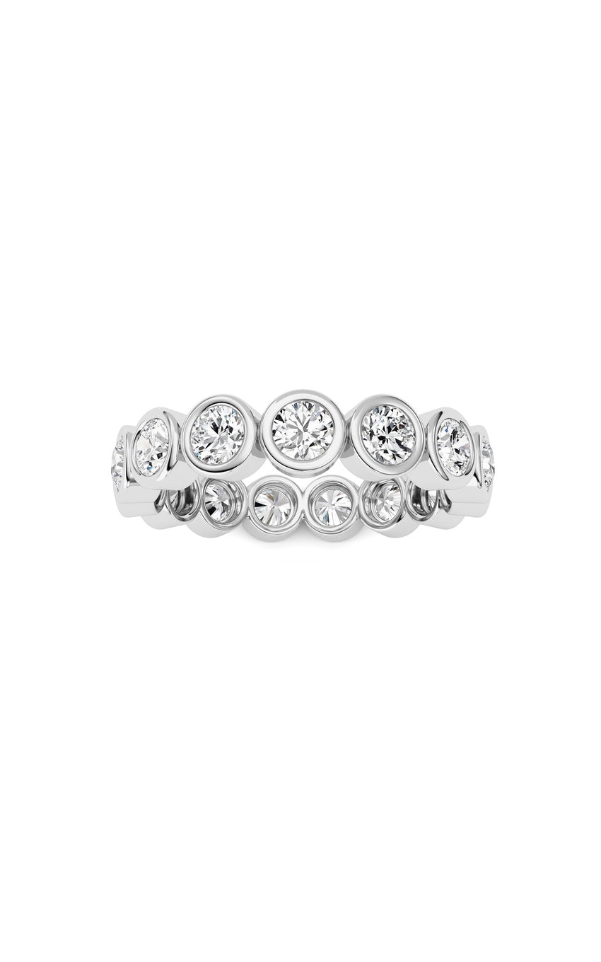 3.8Cttw Round Shaped Lab Grown Diamond (F/VS) Eternity Band Ring in 14K Gold