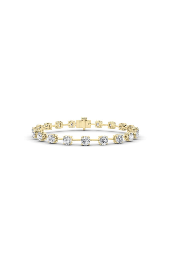 3.75Cttw Round Shaped Lab Grown Diamond Split Prong Eternity Ring in 14K Gold (F/VS)