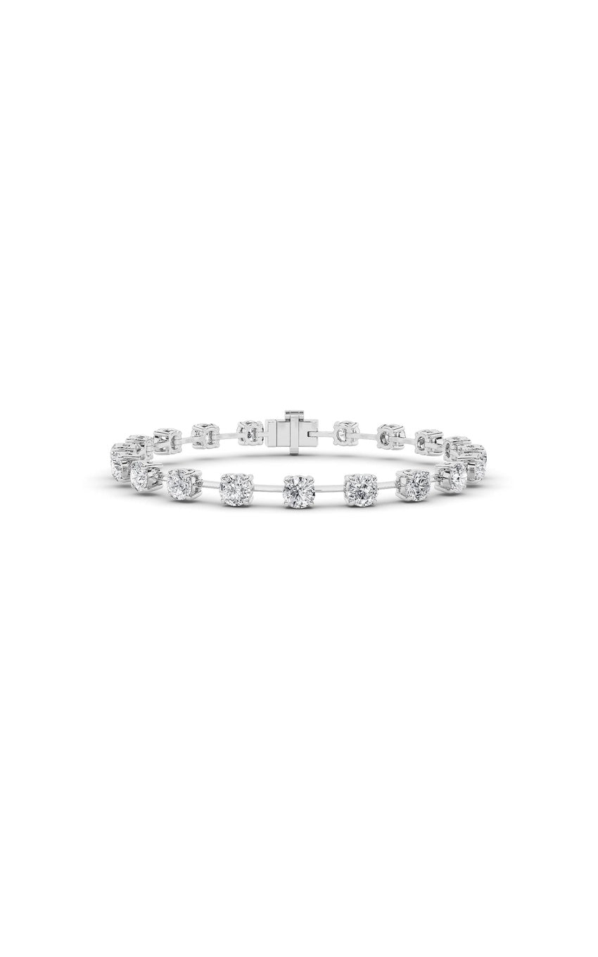 4.5Cttw Round Shaped Lab Grown Diamond Split Prong Eternity Ring in 14K Gold (F/VS)