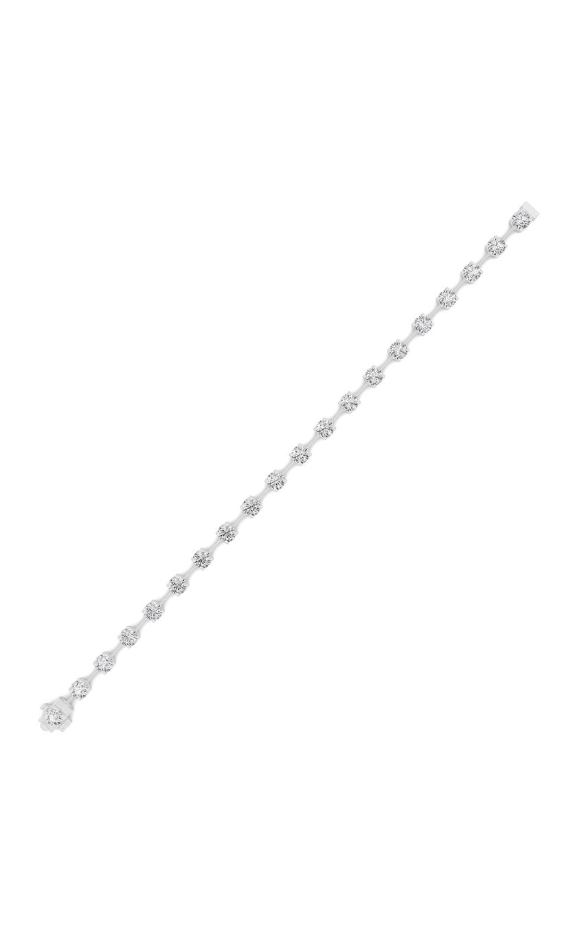 4.5Cttw Round Shaped Lab Grown Diamond Split Prong Eternity Ring in 14K Gold (F/VS)
