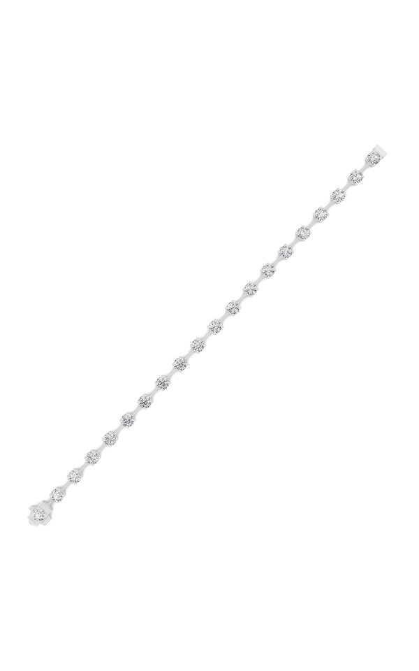 4.5Cttw Round Shaped Lab Grown Diamond Split Prong Eternity Ring in 14K Gold (F/VS)