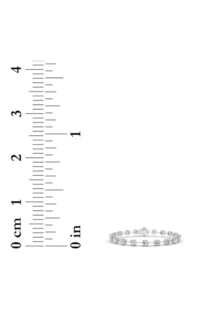 4.5Cttw Round Shaped Lab Grown Diamond Split Prong Eternity Ring in 14K Gold (F/VS)