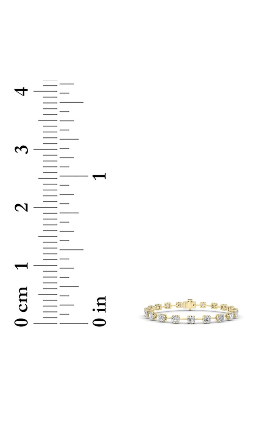 4.5Cttw Round Shaped Lab Grown Diamond Split Prong Eternity Ring in 14K Gold (F/VS)