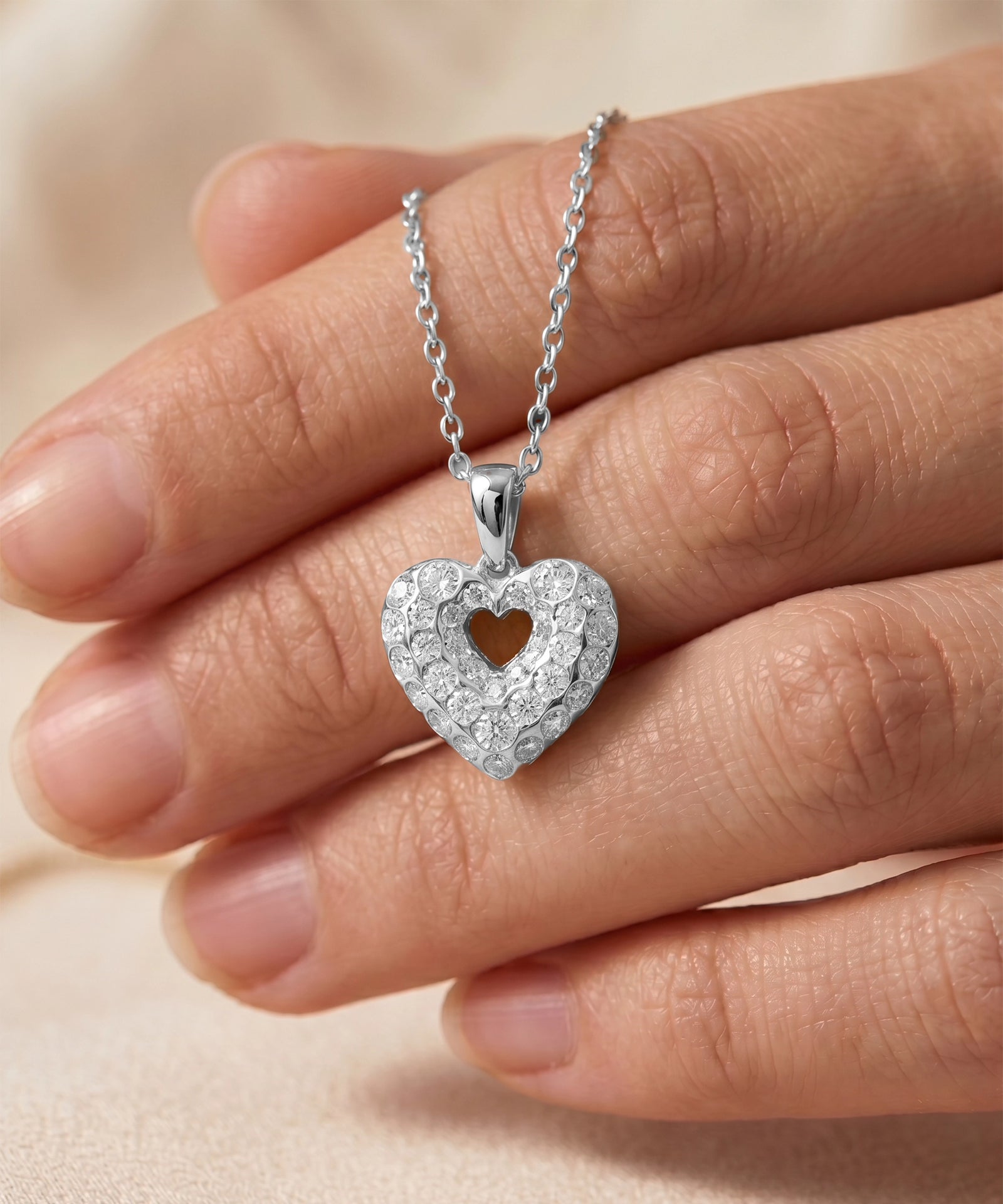Love Spell® Lab-grown Diamond Heart Pendant - 0.35 Ct. T.W.